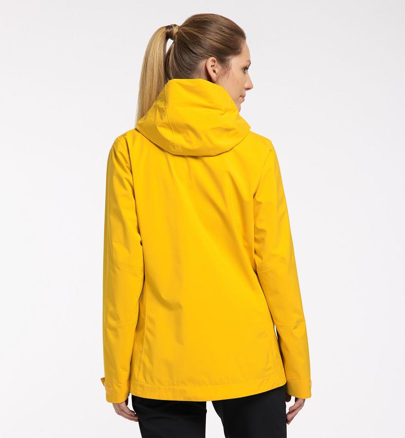 Haglöfs Womens Tjärn Waterproof Jacket Yellow New Zealand 13976CHNE